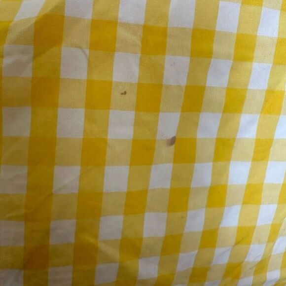 Zara Women’s Blogger Favorite Yellow White Gingham Bandeau High Waisted Full Mid - Picture 6 of 16